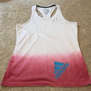 High neck ombré tank